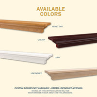 Madison Wood Mantel Shelf Kit Luna
