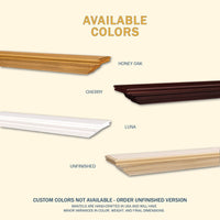 Pendleton Wood Mantel Shelf Kit Unfinished