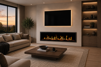 Modern Flames Orion V2 Slim 52" HelioVision Single-Sided Electric Fireplace - Model OR52-SLIM-V2