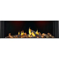 Napoleon Tall Bay Luxuria 62" 3-Sided Direct Vent Gas Fireplace - Model TLVX62LBN
