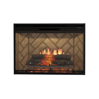 Dimplex Revillusion 36" Built-In Electric Firebox (next-gen REV) - Model REV36 — Herringbone interior finish