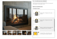 Masonry Type Fireplace Doors $140 + Draft Control +$75