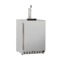 Summerset 24" Deluxe Outdoor-Rated Single Tap Kegerator (6.6 Cu. Ft.)