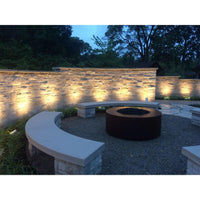The Outdoor Plus 72" Unity Hammered Copper Round Fire Pit – Plug & Play Electronic Ignition – Natural Gas