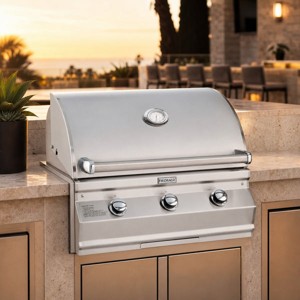 Fire Magic Choice Multi-User Accessible CMA540i 30-Inch Built-In Natural Gas Grill with Analog Thermometer — lifestyle