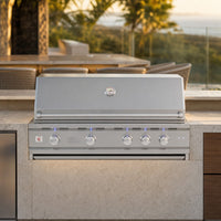Summerset TRL Deluxe 44-Inch 4-Burner Built-In Natural Gas Grill with Rotisserie — lifestyle