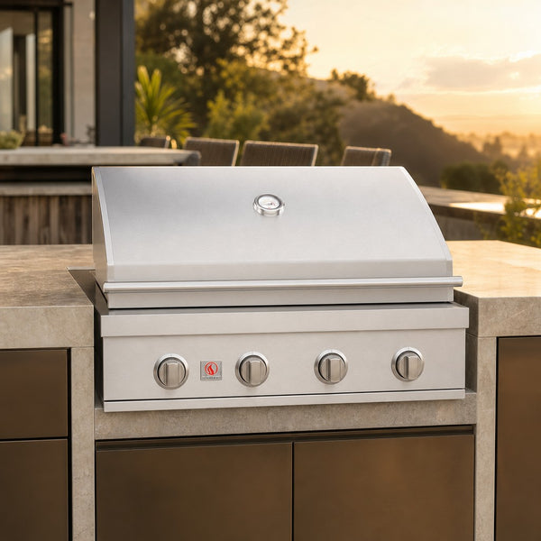 Summerset Sizzler 32" 4-Burner Built-In Gas Grill — lifestyle