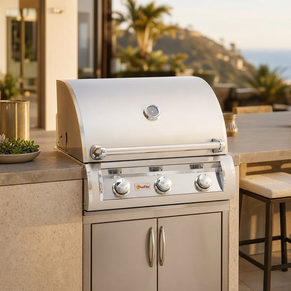 Summerset SunFire 26" 3-Burner Built-In Natural Gas Grill — lifestyle
