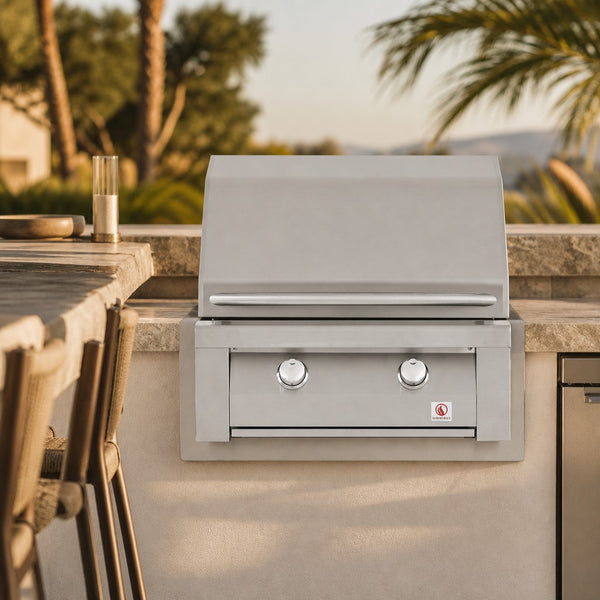 Summerset Resort 30-Inch 2-Burner Built-In Gas Grill — lifestyle