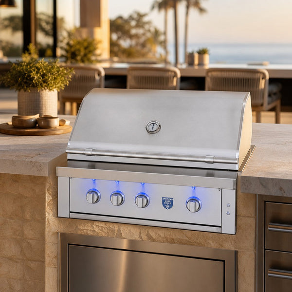 American Made Grills Estate Freedom 36" Built-In Gas Grill — lifestyle