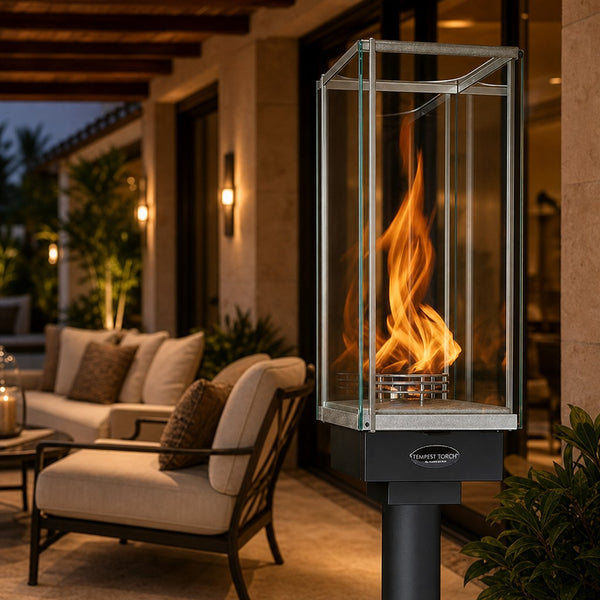 Fire Garden Tempest Torch — 20,000 BTU Stainless Steel Gas Torch — lifestyle