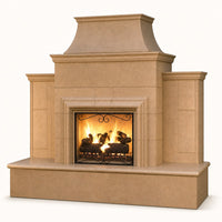 American Fyre Designs Grand Cordova 110" Vent-Free Outdoor Gas Fireplace — studio