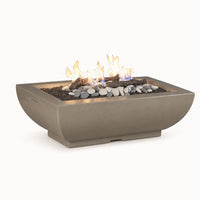 American Fyre Designs Bordeaux 50" Rectangle Gas Fire Bowl — studio