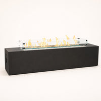 American Fyre Designs Milan 72" Low Linear Gas Fire Table — studio