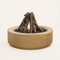 American Fyre Designs 48" Louvre Round Gas Fire Pit — studio
