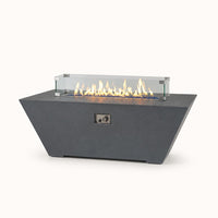 Grand Canyon Olympus 72" x 30" x 24" Rectangular GFRC Fire Pit Table - Propane — studio