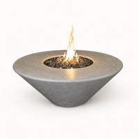 Grand Canyon Olympus 44" Round GFRC Gas Fire Table - Bone, Natural Gas — studio