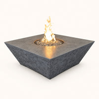 Grand Canyon Olympus Square 48" GFRC Gas Fire Table - Gray, Propane — studio