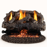 Peterson Real Fyre Charred Frontier Oak Ventless Gas Log Set — studio