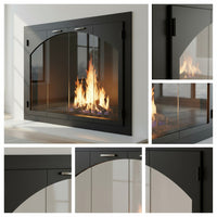 Carolina Steel Fireplace Glass Door Arch Conversion | Masonry & Zero Clearance | Custom