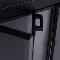 Ardmore Flat Black Masonry Fireplace Door | Sleek & Modern Fireplace Doors | Standard Sizes | Durable Steel Frame