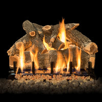 24" Arizona Weathered Oak Vented Gas Log Set | Grand Canyon