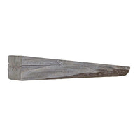 Cabin Pane Non-Combustible Concrete Mantel Shelf Weathered Grey Finish - ExceptionalFire