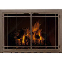 Carolina Window Pane masonry and zero clearance fireplace glass door with custom dimensions and 5-year warranty