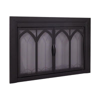 Colt Flat Black Masonry Fireplace Door | Standard Sizes - ExceptionalFire