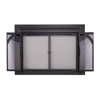 Colt Flat Black Masonry Fireplace Door | Standard Sizes - ExceptionalFire