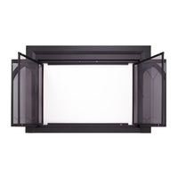 Colt Flat Black Masonry Fireplace Door | Standard Sizes - ExceptionalFire