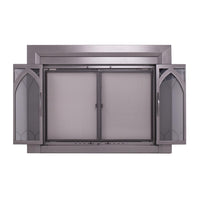 Colt Gun Metal Masonry Fireplace Door | Standard Sizes - ExceptionalFire