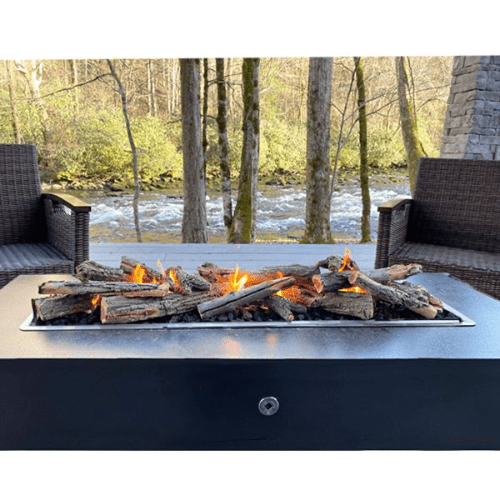 Coronado Steel Fire Pit with modern design and steel finish