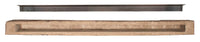 Cumberland Live Edge Non-Combustible Mantel Shelf Fieldstone Finish - ExceptionalFire