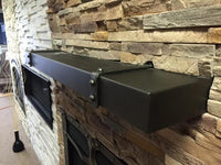 Custom Blacksmith Metal Floating Mantel Shelf Non-Combustible | Stoll Industries