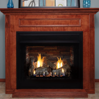 Empire Breckenridge Deluxe 36 inch vent-free gas firebox with zero-clearance design