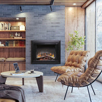 Dimplex BF Deluxe 39-inch built-in electric firebox with realistic LED flames and fan-forced heater