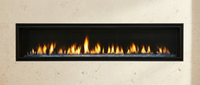 Majestic Echelon II 72" Direct Vent Linear Gas Fireplace — additional view. AI-assisted visualization; shown fronts, liners, media and surroundings may be optional.