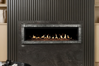 Empire Boulevard 48" Direct Vent Linear Gas Fireplace — room setting. AI-assisted visualization; shown fronts, liners, media and surroundings may be optional.