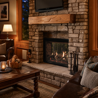 Empire Rushmore 40" See-Through Direct Vent Indoor/Outdoor Gas Fireplace - Model DVCT40CSP-OUT — lifestyle