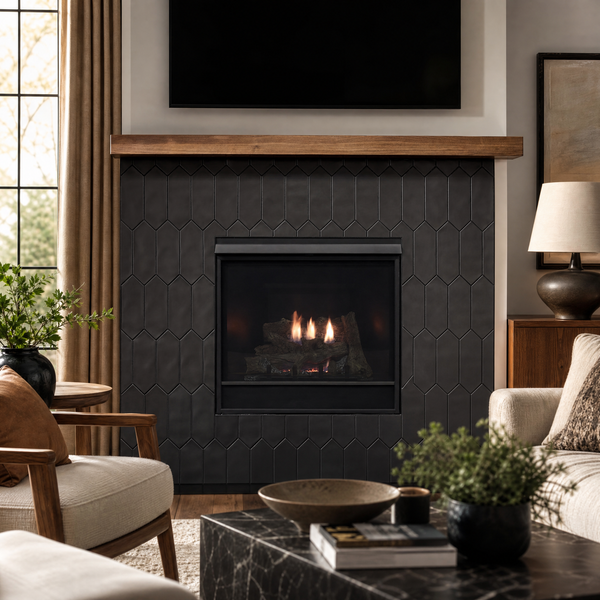 Empire Tahoe Clean-Face Deluxe 36" Direct Vent Gas Fireplace — lifestyle