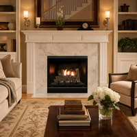 Empire Tahoe Deluxe 32" Clean-Face Direct Vent Gas Fireplace - Model DVCD32FP — lifestyle