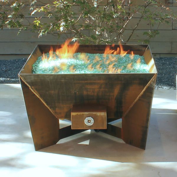 Kenna Fia Steel Gas Fire Pit