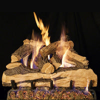 18" Split Oak Designer Plus Vented Gas Log Set | Real Fyre