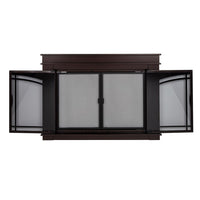 Farnsworth Oil Rubbed Bronze Masonry Fireplace Door | Standard Sizes - ExceptionalFire