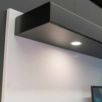 Fully Customizable LED Floating Metal Shelves Non Combustible in 25+ Finishes and Any Size - ExceptionalFire