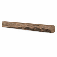 Cabin Pine Non-Combustible Concrete Mantel Shelf Pale Honey Finish
