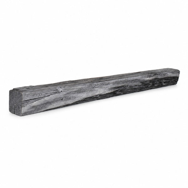 Cabin Pine Non-Combustible Concrete Mantel Shelf Weathered Grey Finish
