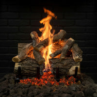18" Arizona Weathered Oak Charred Vented Gas Log Set | Grand Canyon