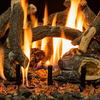 24" Arizona Weathered Oak Charred See-Through Vented Gas Log Set | Grand Canyon